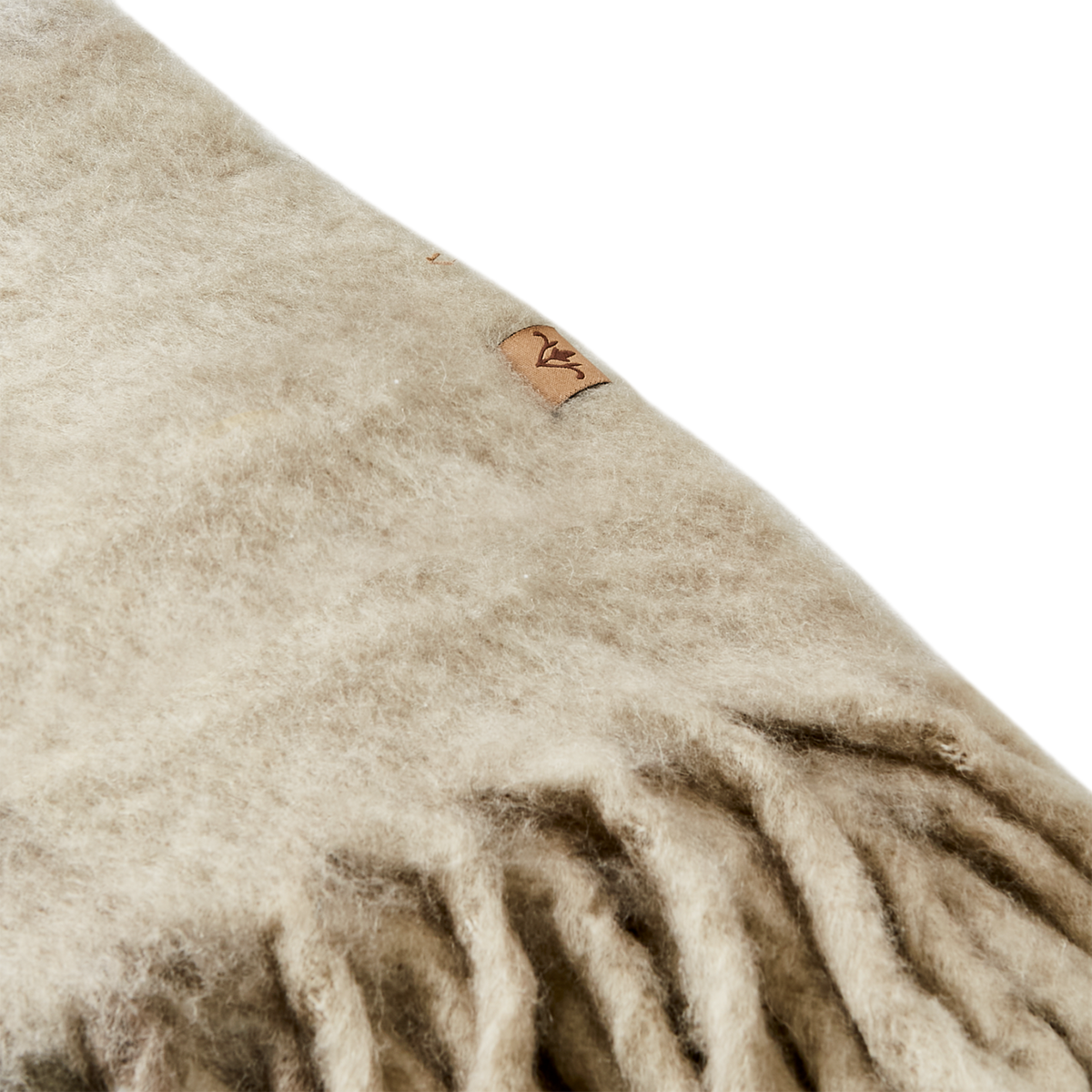 Filt Frasse, Beige/Grå/Grön